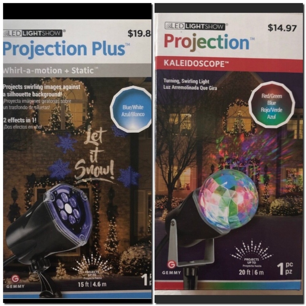 ⚡️DONATING TOMORROW⚡️BUNDLE- LED Projection Let it Snow& Multi Color XMas Lights
